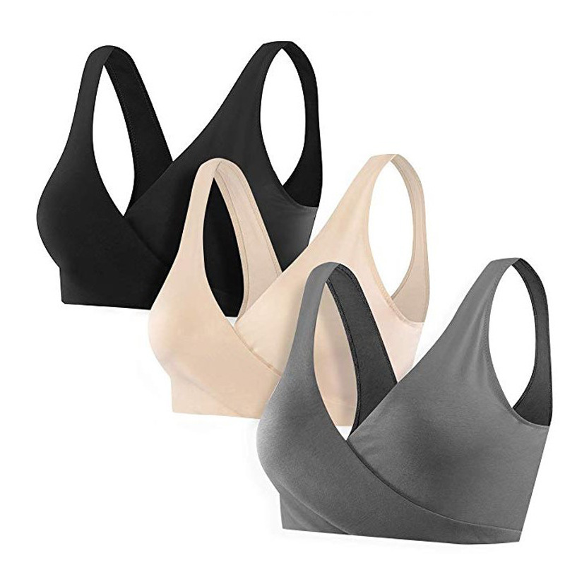Cotton Bra Everyday - BH Menyusui Tanpa Kawat Model Silang