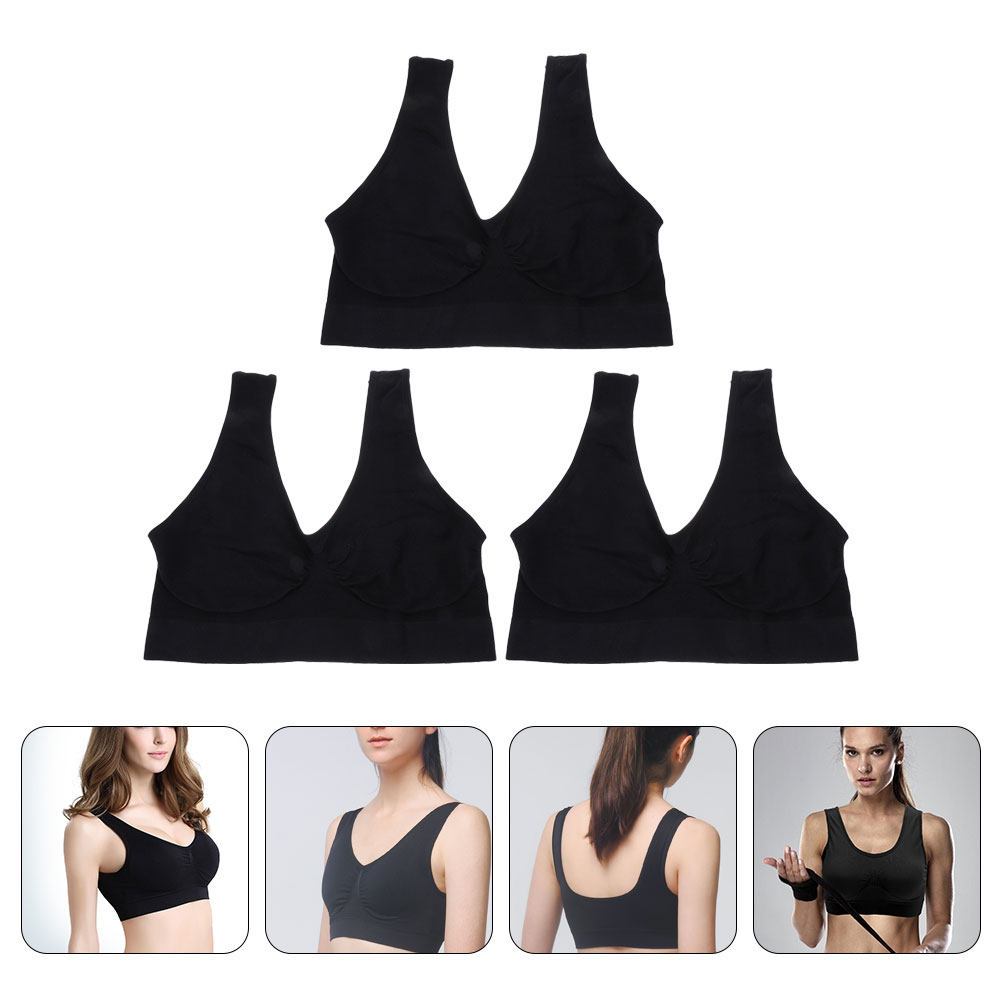 Wirefree Bra Comfort - 3 buah Bra Yoga Tanpa Kawat,