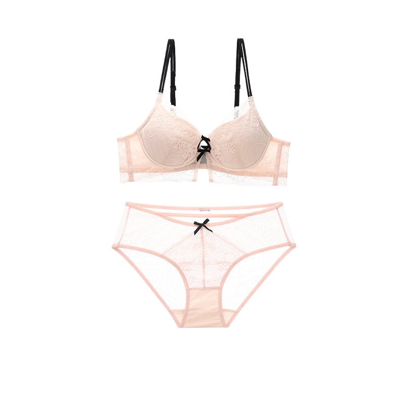 Set Pakaian Dalam Wanita Beren - Sheer Bra Lace ulasan dan harga