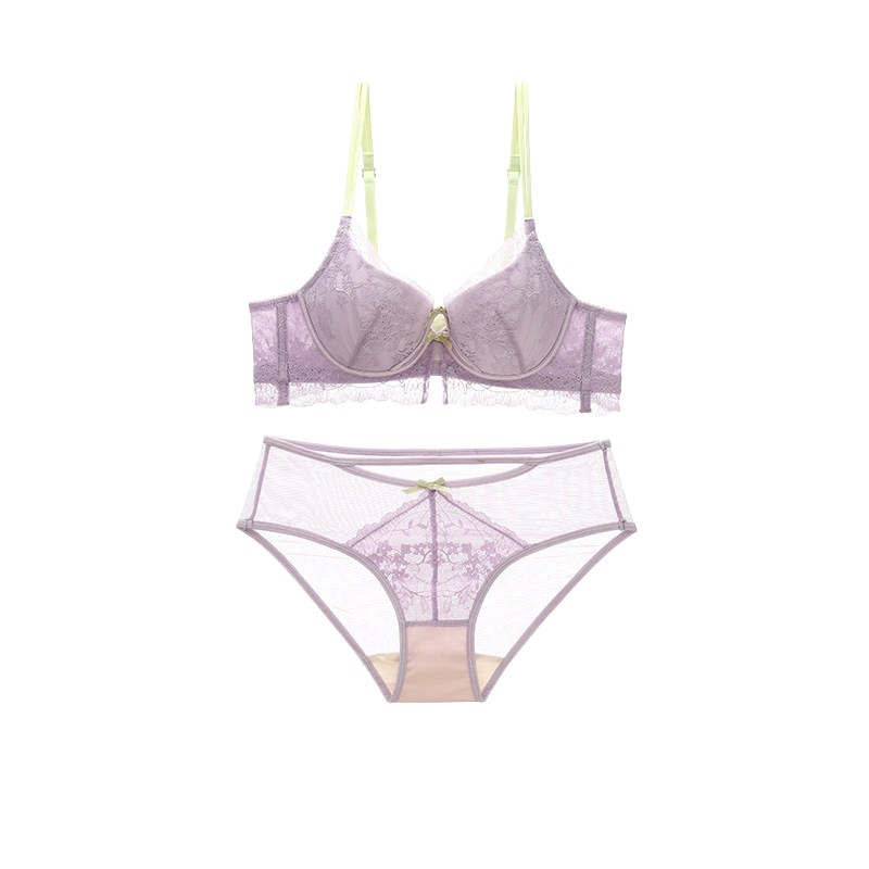 Set Pakaian Dalam Wanita Beren - Sheer Bra Lace ulasan dan harga