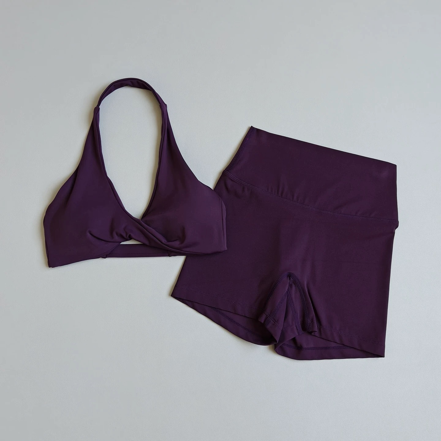 Setelan Yoga Wanita 2-Potong | - Sports Bra Racerback ulasan dan harga
