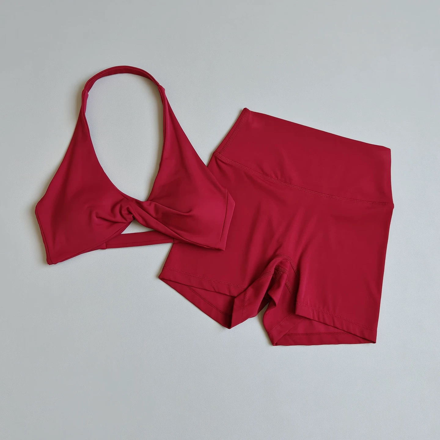 Setelan Yoga Wanita 2-Potong | - Sports Bra Racerback ulasan dan harga