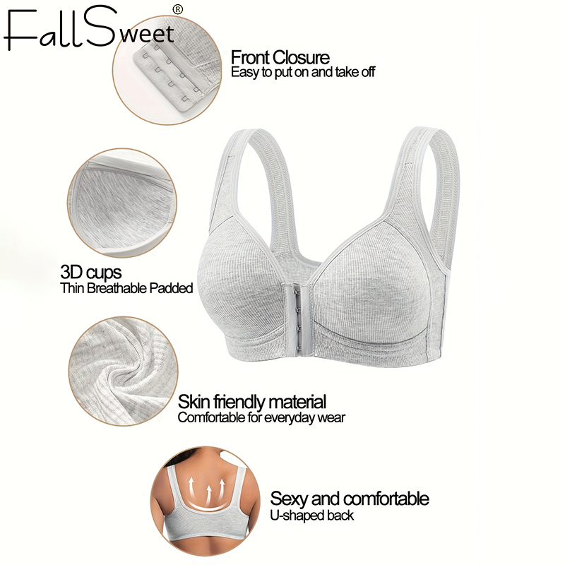 Fallsweet Bra Penutup Depan Mu - Mastectomy Bra Pocket ulasan dan harga